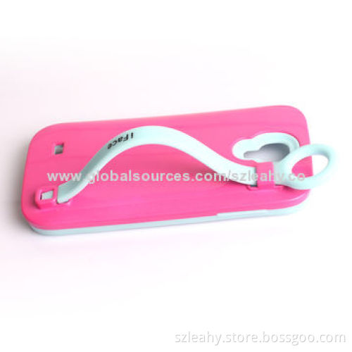 TPU+PC case with kickstand design for Samsung Galaxy S4/i9500, protects your mobiles from falling